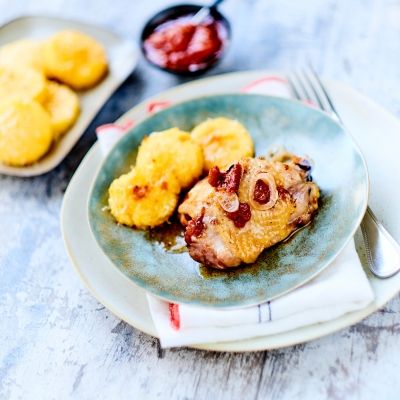 Kylling med tomat krem og gnocchi