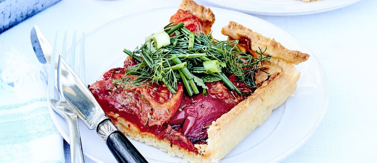 Tomat- og pepperterte