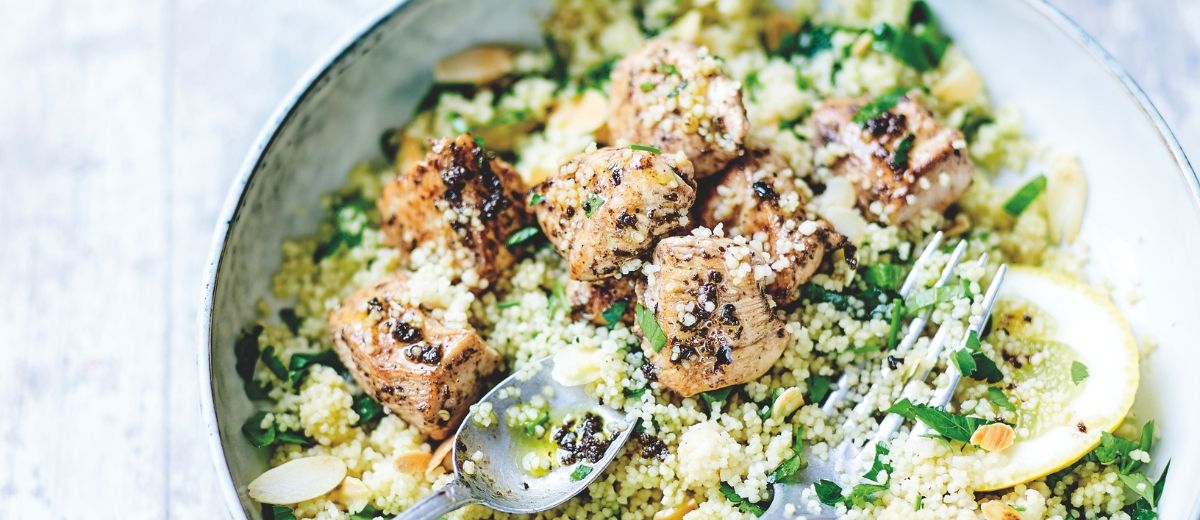 Kyllingsalat med sitrontapenade