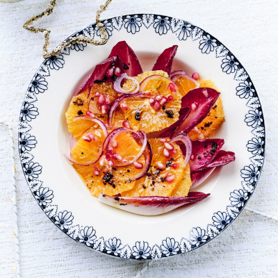 Appelsin og granateple vintersalat